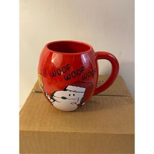 Peanuts 2016 red mug cup Charlie Brown Snoopy‎ Santa